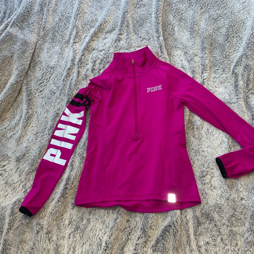 Pink lightweight half zip